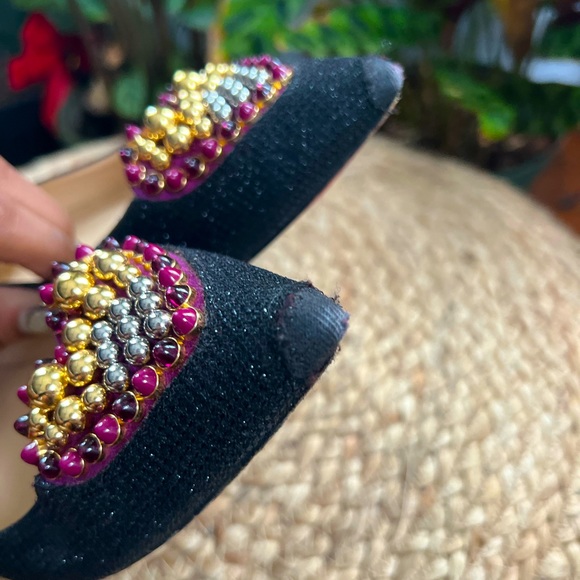 Coramia Flat black glitter ballerina - Picture 6 of 12